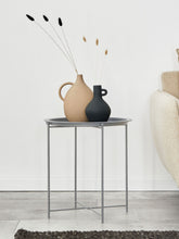Sara - table d'appoint - gris clair - métal - Ø 47 H 51 cm